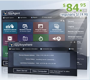  allowing you to access the remote PC from ANYWHERE, without a cumbersome client having to be used! Read below for a listing of the Spy Suite's features.